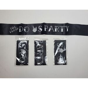 4Till Death Do Us‎ Party Sash Bachelorette Bridal Shower Skeleton Hand